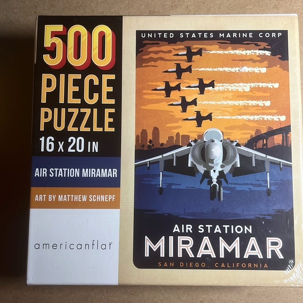 💟🧩 Factory Sealed New 500 piece puzzle. Seems to be the pride of Americanflat.